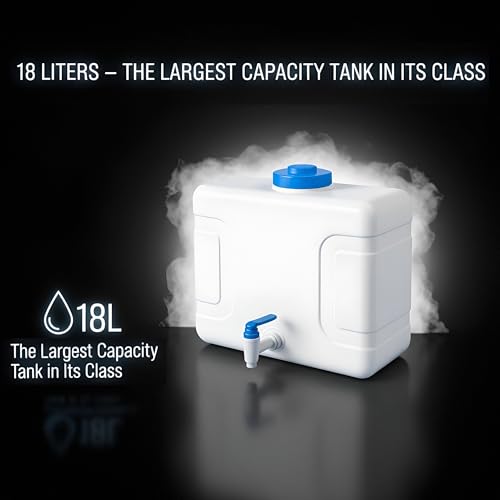 Image of RO Waste Water Storage Tank | High Capacity | 18 Litre | Premium Reject Water Tank | Large Capacity Utility Water Tank for Home & Commercial RO Systems | Durable, Wall-Mountable Design