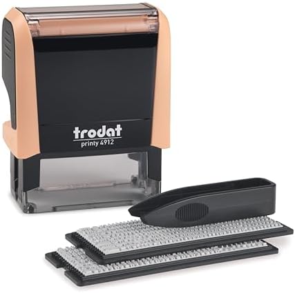 Trodat Printy 4912 Self Inking Do it Yourself (DIY) 4 line Person...