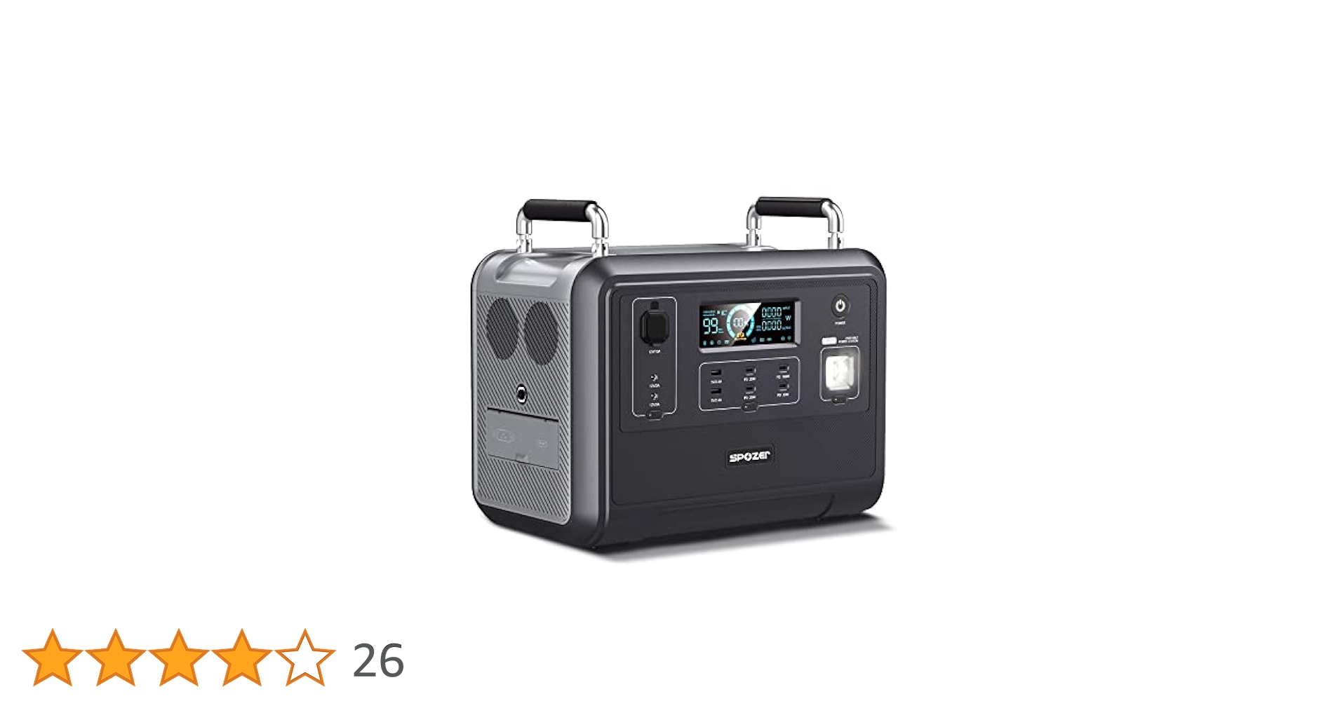 Amazon.co.jp: SPOZER ポータブル電源 1200W/960Wh(最大2400W