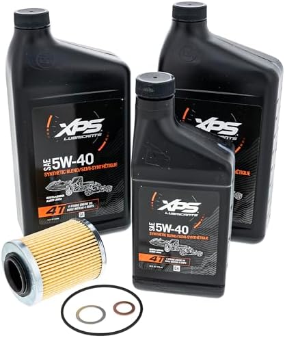 CAN-AM ATV/SXS 4T 5W-40 Synthetic Blend Oil Change Kit for Rotax 500 cc or more V-Twin engine