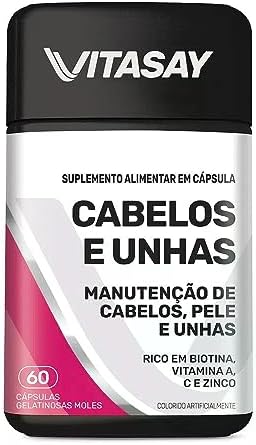 VITASAY CABELOS E UNHAS FR 60 CAPS