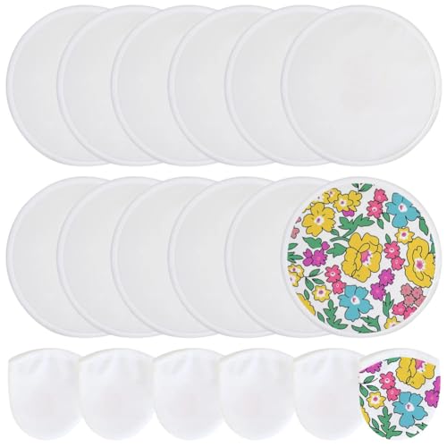 BAOZOON 12 Pcs White Foldable Flying Disc Fans with Bag Sublimation Folding Fans Double Sided Blank DIY Handheld Fabric Fan for Fun Party Favors Summer Outdoor Activity(White Edge)