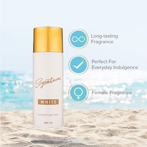 Image of Signature White Deodorant Body Spray 200ml | Floral Fruity Long Lasting Fragrance Deo | Skin Friendly & Fresh Scent Body Spray | Protection From Sweat & Bad Odour | Deodorant For Women
