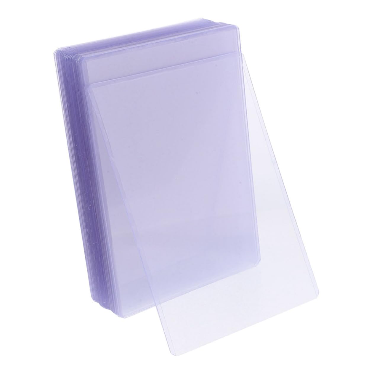 Happyyami 50 Sztuk Twardych Plastikowych Koszulek Na Karty Przezroczyste Koszulki Ochronne Na Karty Plastikowe Uchwyty Na Zdjęcia Wodoodporne Łatwe Do Wkładania I Wyjmowania Pocztówek