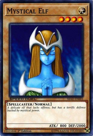Amazon.com: Yu-Gi-Oh! - Mystical Elf - SBAD-EN003 - Common - 1st Edition