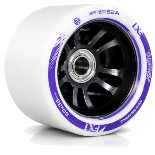 Bont FX1 Roller Skate Wheels with 688 Mini Bearings - Derby and Indoor...