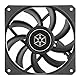 SilverStone Technology Air Slimmer 120, Schmaler 120-mm-Lüfter mit verbesserter Leistung und Vollbereich-PWM-Steuerung, SST-AS120B
