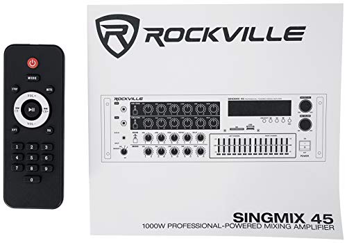 Rockville SINGMIX 45 1000W Powered Karaoke Mixer Amplifier W/Bluetooth/Usb/Echo thumb #5