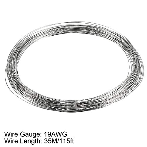 Bobina eletrônica Uxcell 19 Gauge Resistência ao Calor Fio de Envolvente 115 pés Resistor ao Calor