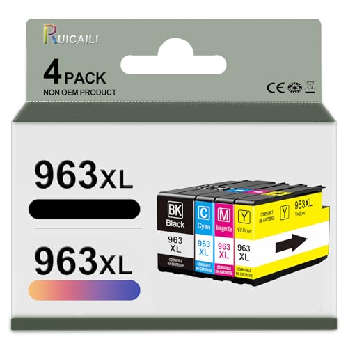 Cartouches 963 Cartouches d’Encre haute capacité pour des textes nets sur OfficeJet Pro 9014