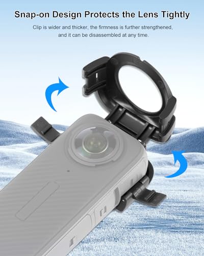 Protector de lente PULUZ para Insta360 X4, cubierta protectora de vidrio óptico removible, resistente al agua y a los arañazos para cámara Insta360 X4 miniatura 5