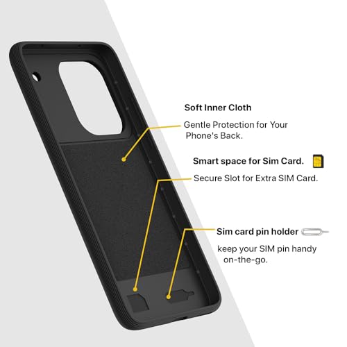 Image of Shockproof Case for Realme P4 Pro 5G | Full Camera Protection | TPU Flexible Back Cover for Realme P4 Pro 5G (Matte Black)