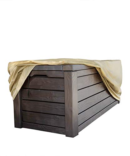Sturdy Covers Deck Box Defender Cover - All-Season Outdoor Deck Box Cover (Black, Large) - Image 5