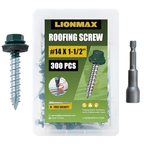 LIONMAX ^[tBO˂ #14 x 1-1/2C` 300 tHXg/ACr[O[ hZpwbhV[g^[tXN[ SbV[ V[v|Cg ؂ւ̃TCfBO˂ Zpt