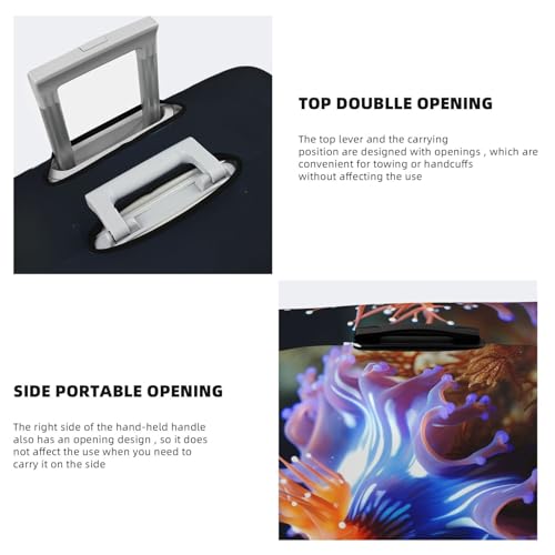 Elastic Travel Luggage Cover for Suitcase Tsa Approved Stretch Scratch-Resistant Suitcase Protector Cover Washable Nudibranch Baggage Covers Fits 18-32 Inch Luggage Case4