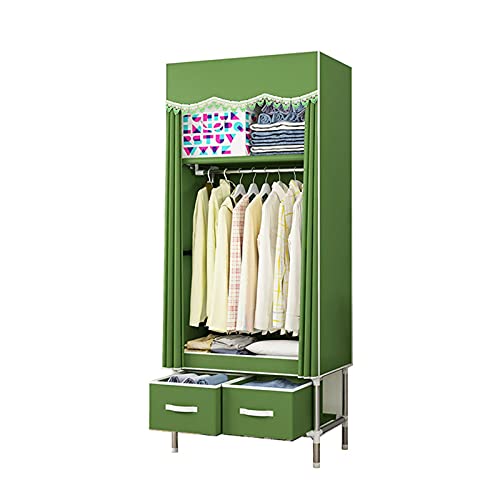 Armario de esquina portátil de 170x80 cm ideal para organizar el dormitorio