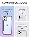 Raptic Shield for iPhone 11 - Shockproof Clear Case, Military 10ft Drop Tested, Durable Aluminum Frame, Anti-Yellowing Technology, Purple