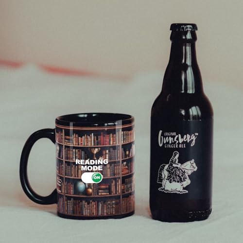 Taza de café de porcelana con cambio de color 11 oz negra miniatura 4