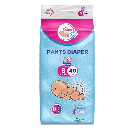 Image of KiddySoft Baby Diaper Pants with 5 Layer All Night Leakage Protection & Quick Absorbency (S - 40, Pack of 1)