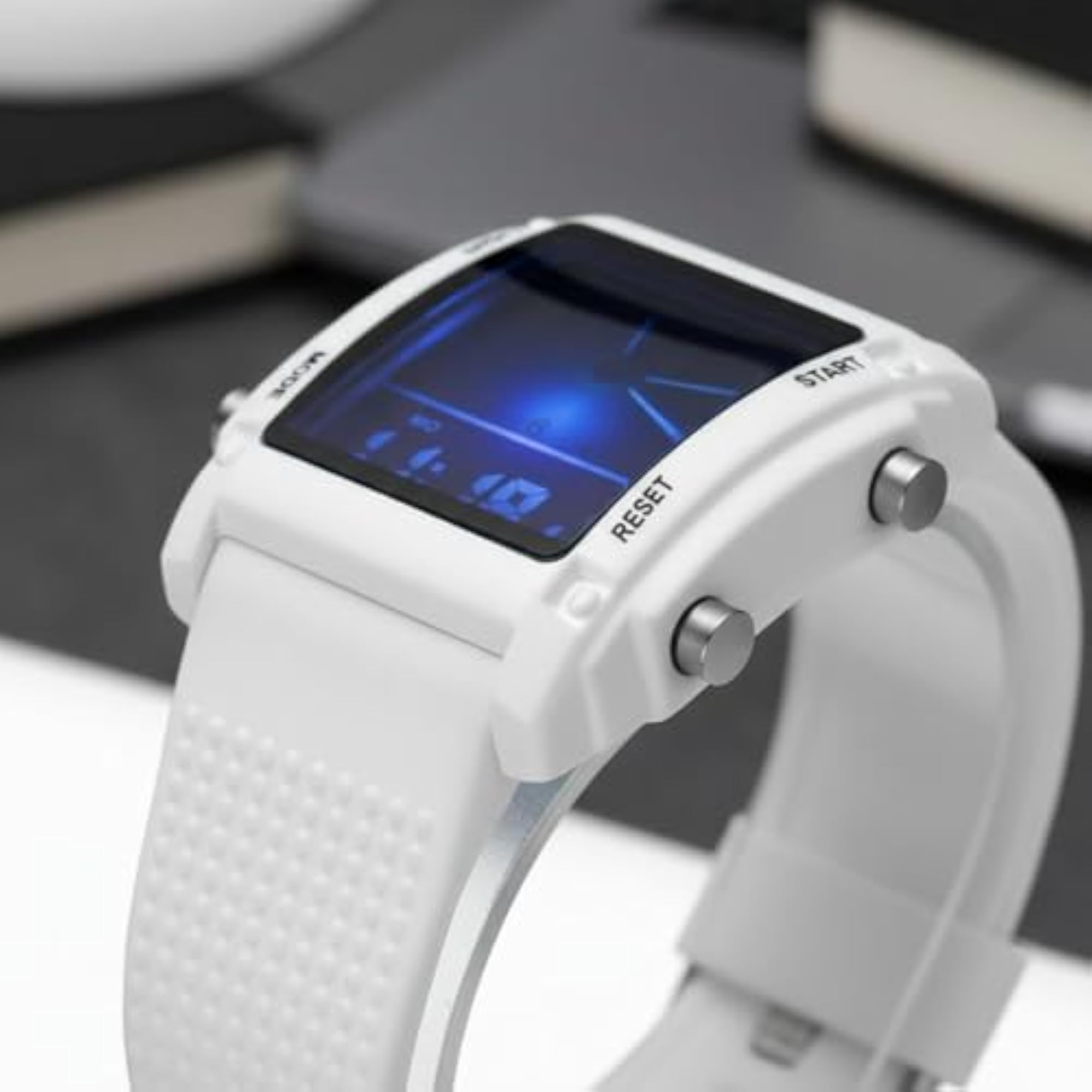 Double Display Fashionable Wristwatch for Teens, Black