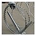 Rygcrud Razor Barbed Wire Bracket - Welding V-Bracket for Anti-Theft Barb Wire Extension, Roll Concertina Garden Fence Wire Fixing(Silver-b)