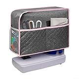 Staubschutz für Nähmaschinen mit Aufbewahrungstaschen, Schutzhülle für Standard-Haushaltsmaschinen, 43,2 x 30,5 x 17,8 cm (grau)