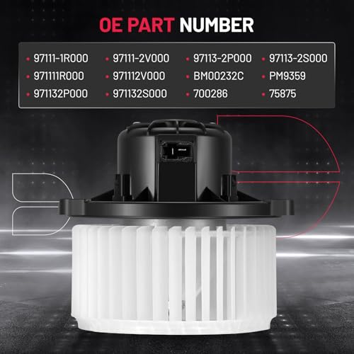 Image of BDFHYK AC Heater Blower Motor Fan 700286 Compatible with Hyundai Accent Genesis Genesis Coupe Tucson Veloster, Compatible with Kia Borrego Rio Rio5 Sportage,HVAC Blower Motor Assembly PM9359