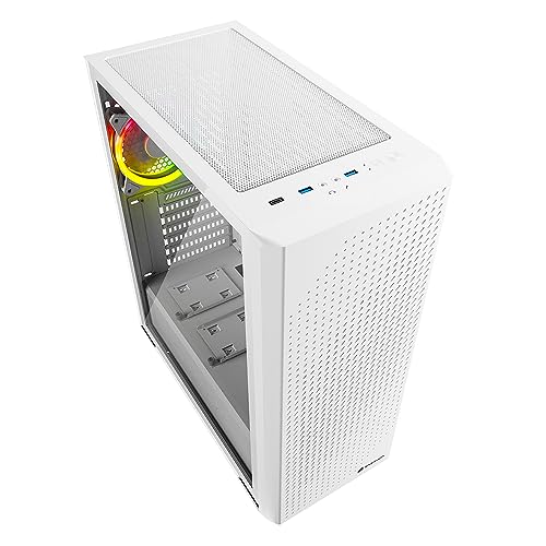 Gabinete para PC Sharkoon VS9 RGB Midi ATX Blanco miniatura 3