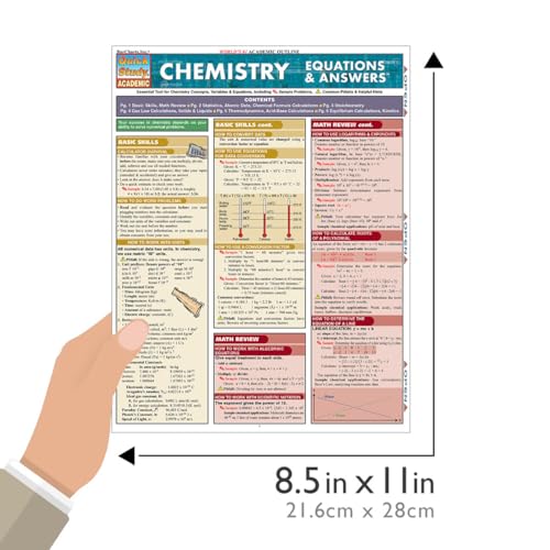 QuickStudy Chemistry Equations & Answers