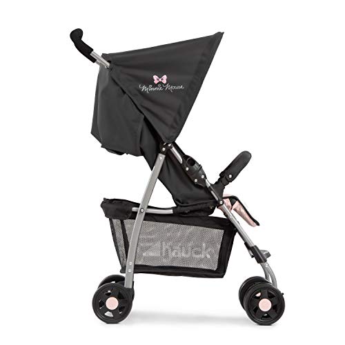 Hauck Passeggino Sport - Passeggino Leggero 5.9 kg - Passeggino Compatto, Pieghevole e Piccolo - Reclinabile, Cappotta Parasole e Grande Cesto Portaoggetti - Rosa Minnie