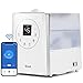 LEVOIT Smart Humidifiers for Bedroom Large Room Home , 6 L Top-Fill Warm & Cool Mist Humidifier for Plants | Baby, Intelliengent Humidity Monitor - Essential Oil & Timer, Up to 50H for 70 ㎡