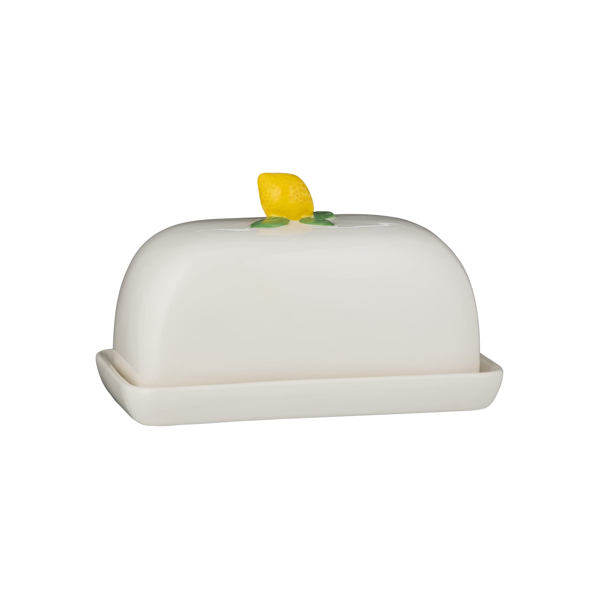 Price & Kensington White Amalfi Butter Dish