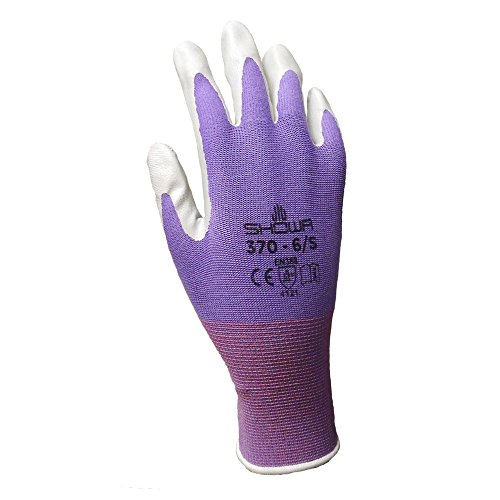 Showa Atlas 370 Garden Club Gloves. Assorted Colors - 4 Pack. Size Medium #TOP4