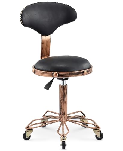 Chaise de tabouret roulante réglable vintage FANDIAO