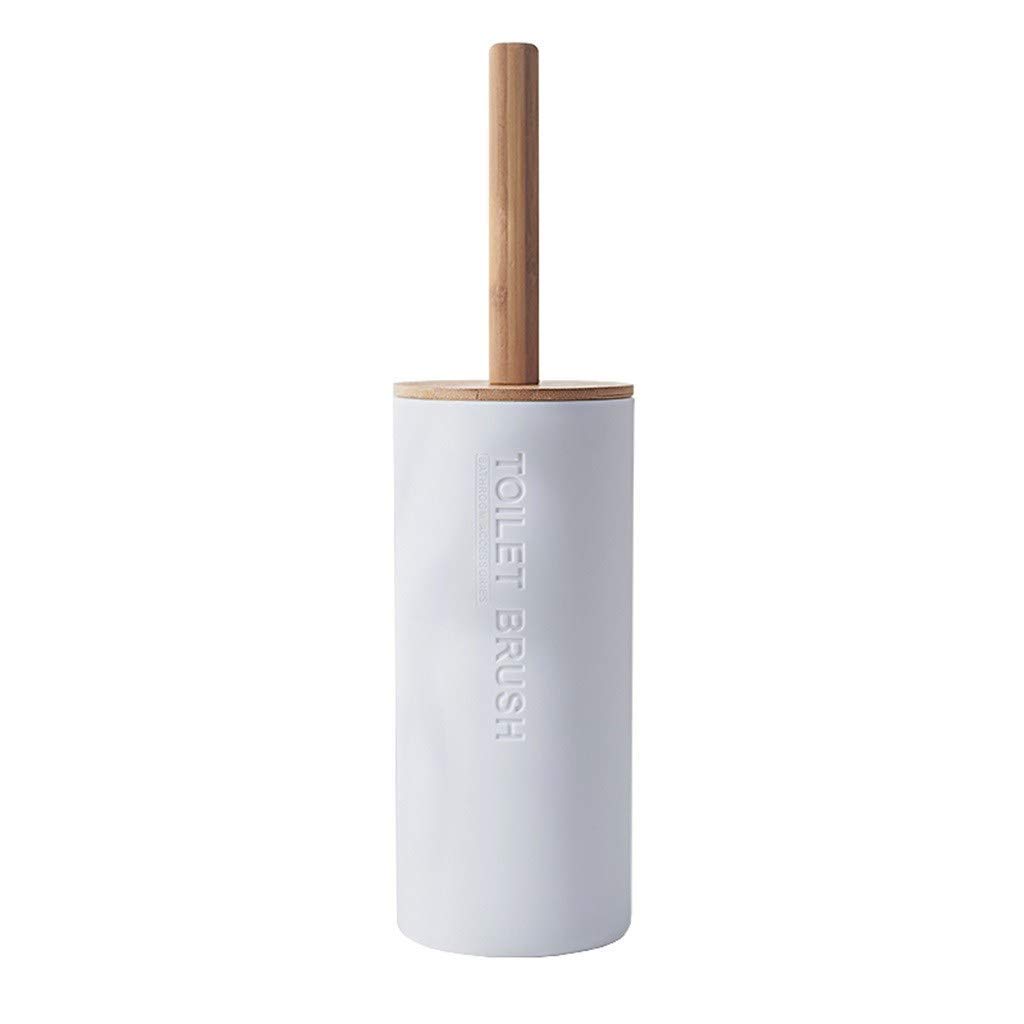 Brosse WC et porte-brosse MU en bambou pour nettoyage de salle de bains