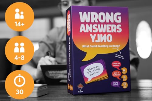 Wrong Answers Only juego de fiesta para adultos 14+ miniatura 5