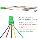 Car Push Button Switches 12V Dual Push Button Switch Light Bar Fit For Toyota Orange/White Fit For 4Runner Prado Landcruiser Sizes 32.5mm X 22mm(Compressor mobile) - Image 5