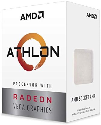AMD Athlon 3000G 2-Core, 4-Thread Unlocked Desktop Processor with Radeon Graphics