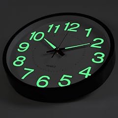 BERGUF 12 Inch Night Light Wall Clock, Silent Non Ticking Quartz Wall Clocks, Large Luminous review