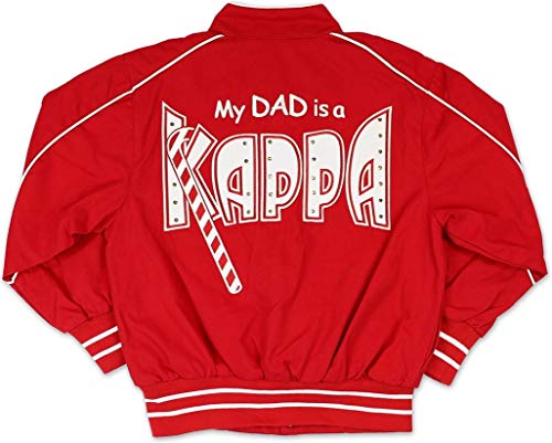 Big Boy Kappa Alpha/Α Psi Future Kappa Divine 9 Kids Twill Jacket [Crimson Red] - ID#121322-54-208-0-02