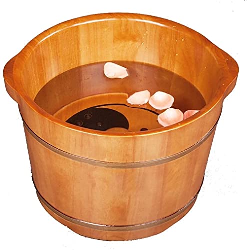 Barra de baño para pies de madera para spa y masaje