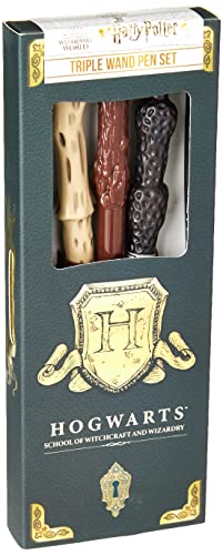 Bolígrafos marca HARRY POTTER modelo Harry Potter Triple Wand Pen Pack With Hogwarts Shield