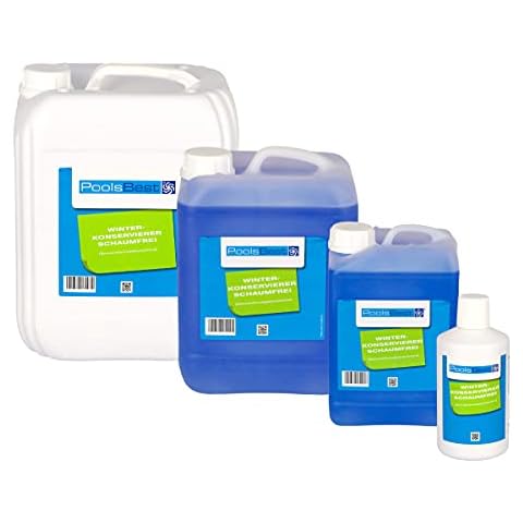 PoolsBest® 3L Pool Überwinterungskonzentrat - hochkonzentriertes Wintermittel für Pools - schaumfreier Winterkonservierer - perfekt zum Poolwasser Winterfest Machen - Pool Überwinterung Cover