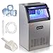 Produktbild VEVOR Kommerzieller Eiswürfelbereiter Eismaschine 52 kg / 24 h, Leichte Würfeleismaschine 15 kg Eisspeicherkapazität 50 Stk. Eiswürfel, Edelstahl Eiswürfelbereiter inkl. Wasserfilter & Eisschaufel