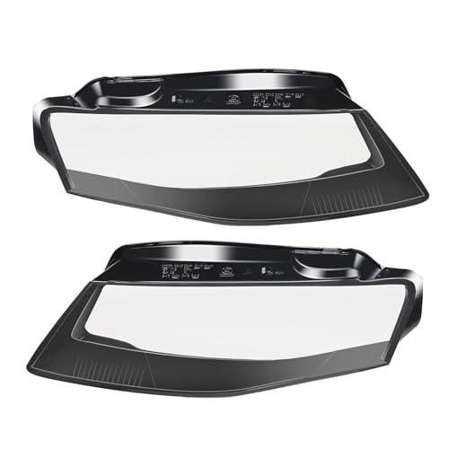 Couvercle d'objectif voiture transparent anti-jaunissement pour phares Audi A4 B8 2009-2012