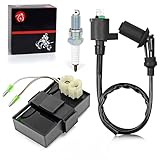 CDI Box & Ignition Coil & Spark Plug Compatible with Polaris Phoenix 200 2005 0452310