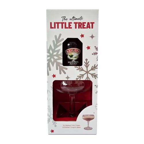Baileys - The Ultimate Little Treat 5cl Baileys The Original Irish Cream (17%) and Mini Coupe Glass.