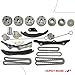 A-Premium Engine Timing Chain Kit W/Sprocket & Tensioner & Guide Compatible with Jeep Grand Cherokee, Wrangler & Dodge Grand Caravan, Charger & Chrysler Town & Country & Ram ProMaster 1500 - V6 3.6L