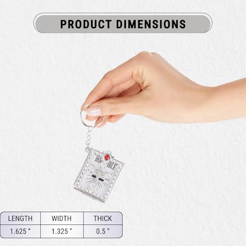 6 peças mini chaveiro bíblico a granel | chaveiro pingente miniatura bíblia chaveiro para presente c