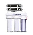 Oceanic Aquarium Reef Reverse Osmosis RODI Water Filter 6 Stage System 75 GPD | 0 ppm USA